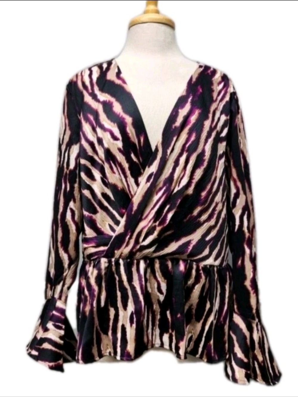 Sofia By Sofia Vergara Boho Chic Drape Knot Top Women's Blouse Size XXL (20) NWT